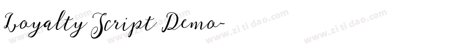 Loyalty Script Demo字体转换